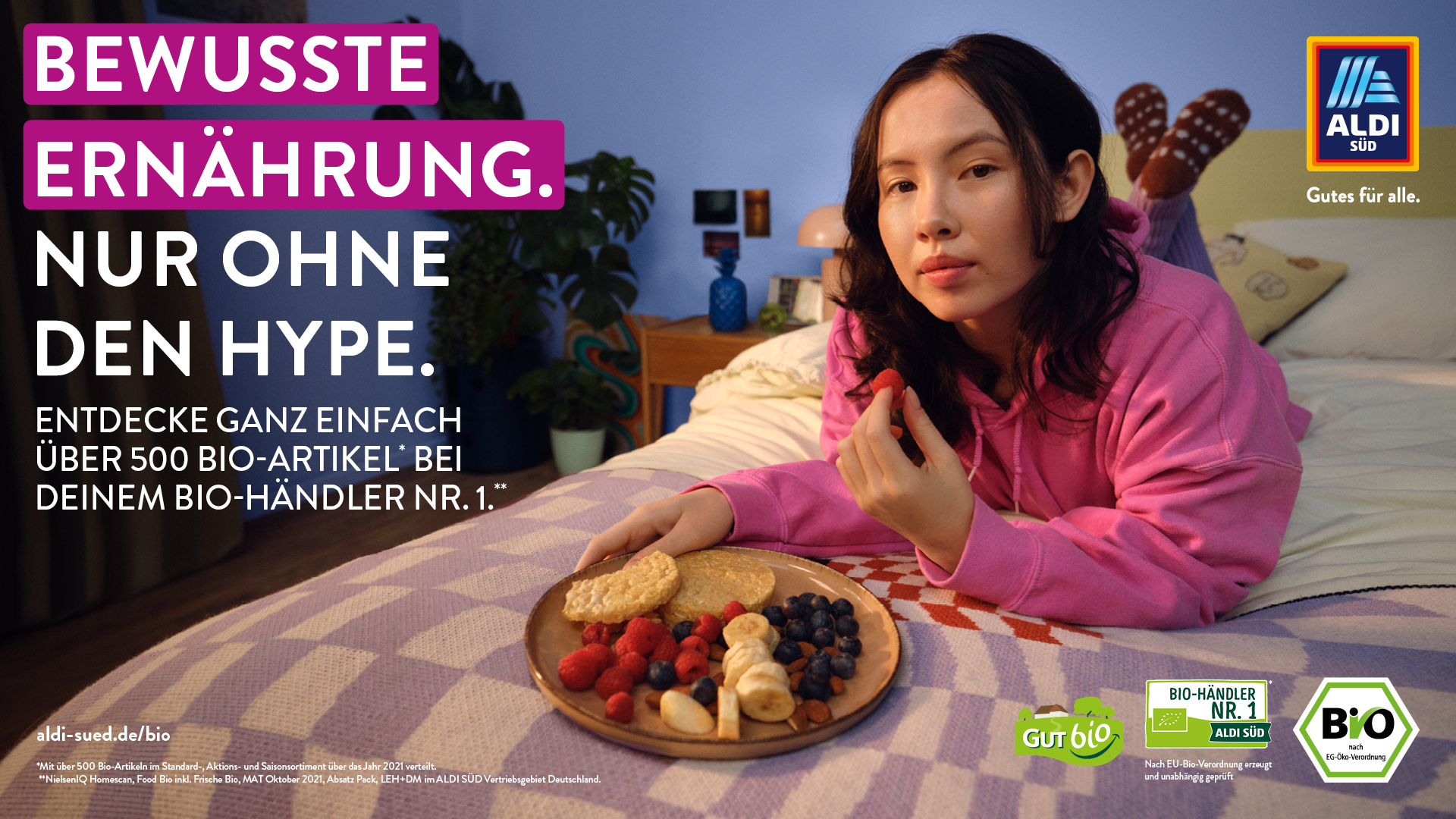 „Bewusste Ernährung Nur ohne den Hype“ ALDI SÜD motiviert mit neuer